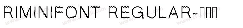 RIMINIfont Regular字体转换